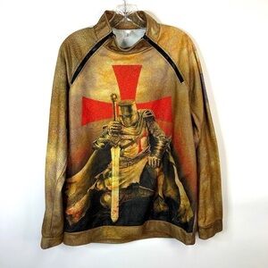 Knights Templar Graphic Prints Men’s daily zip 3D print Medium